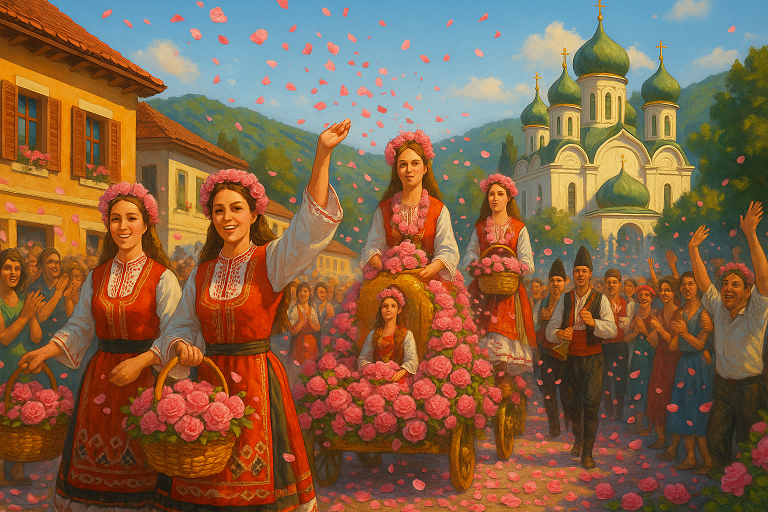 불가리아의 장미 향기 가득한 카잔럭 축제 (전통,문화,예술)