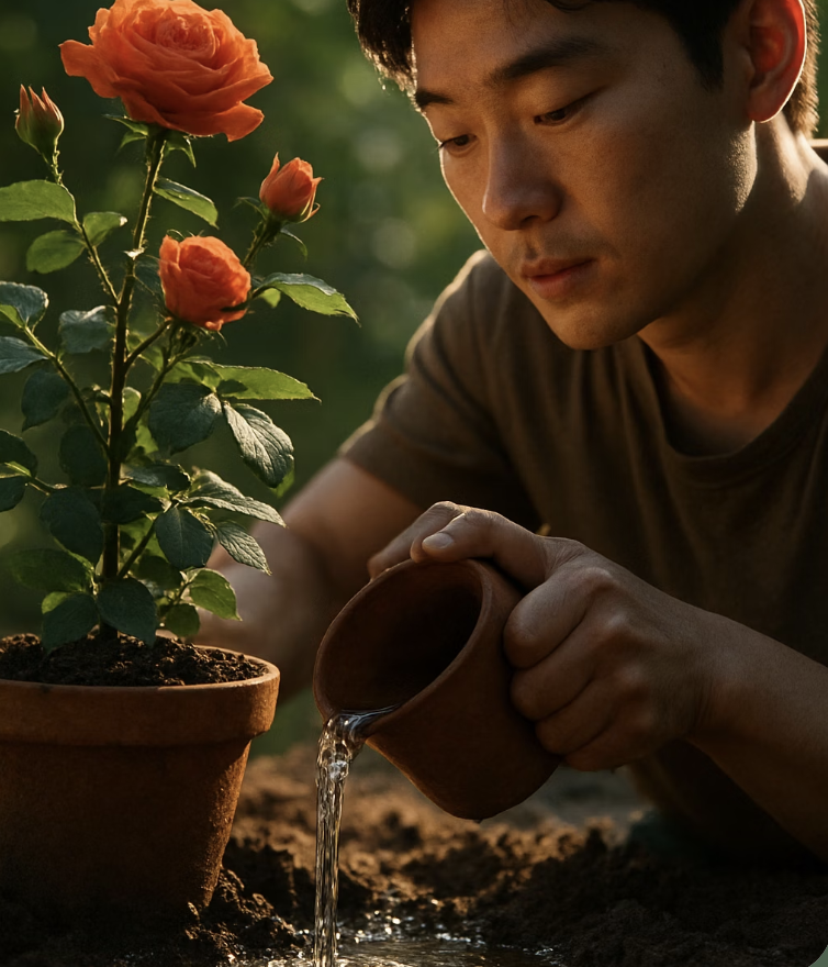 여왕님의 물주기 철학