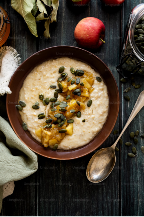 오트밀 음식 사진