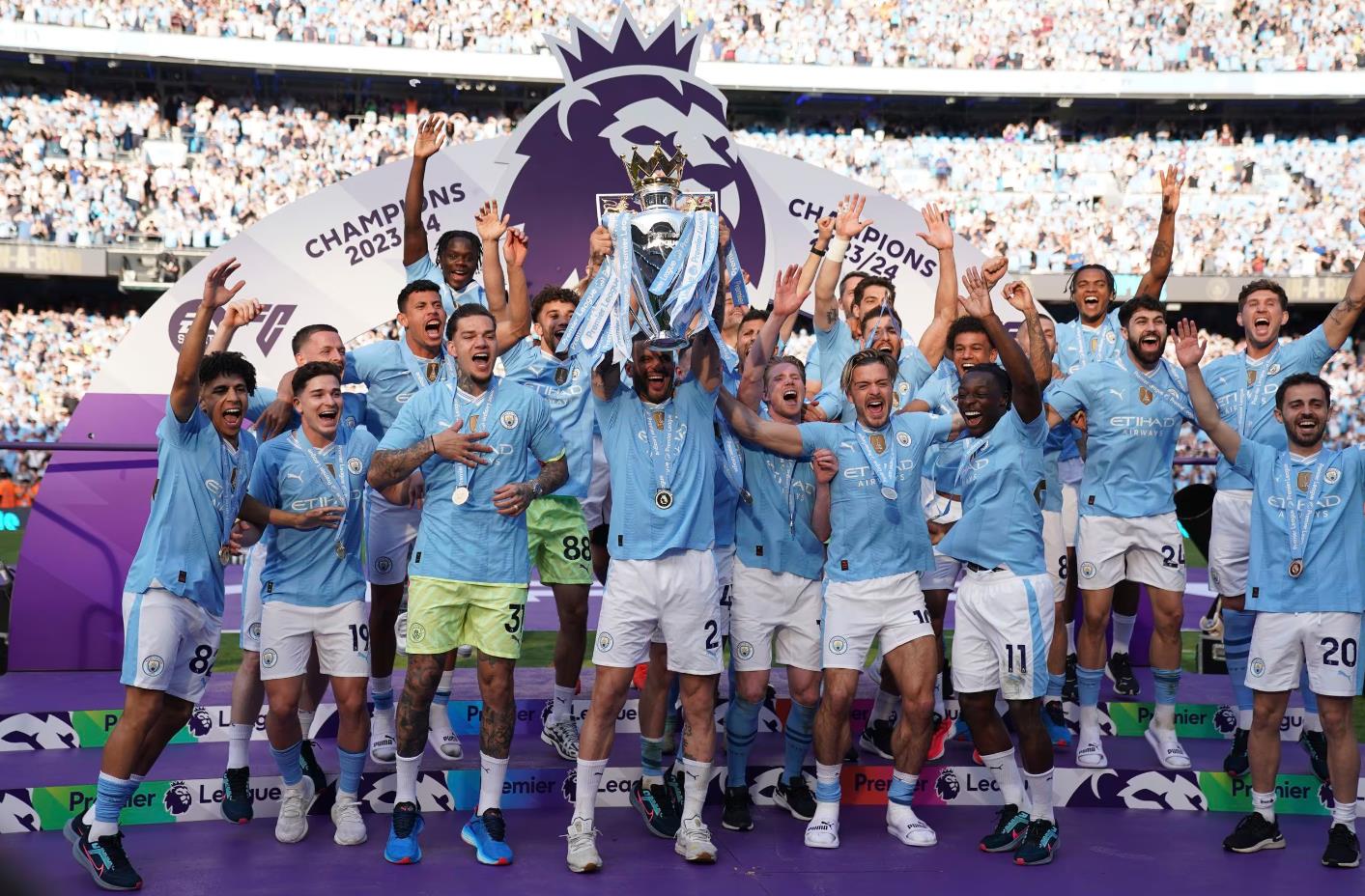 맨시티 프리미어리그 4연패