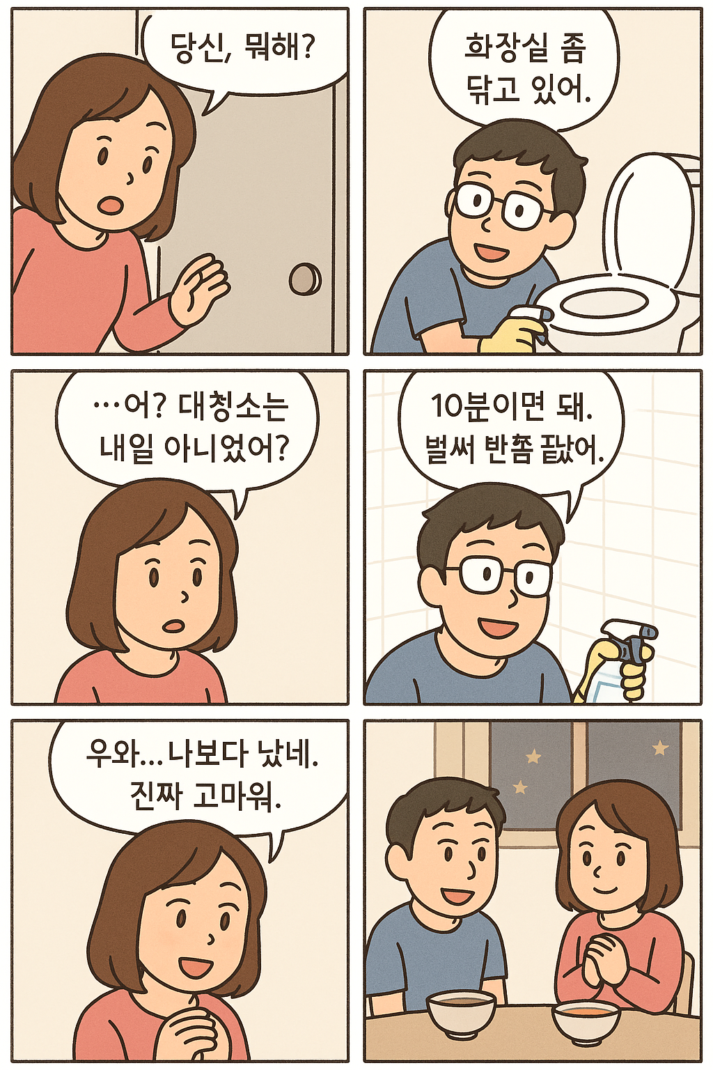 아내의 반응은?