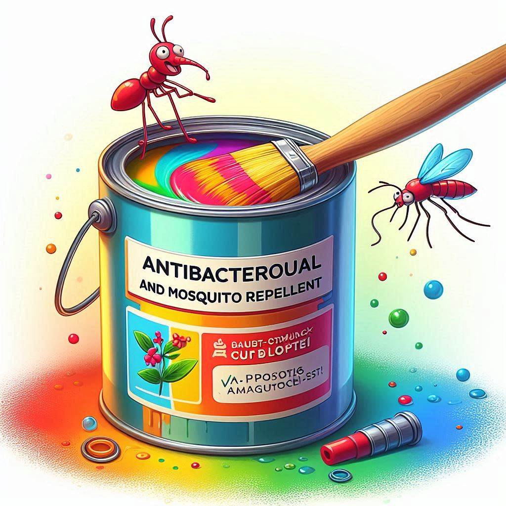  항균 및 모기 퇴치 페인트