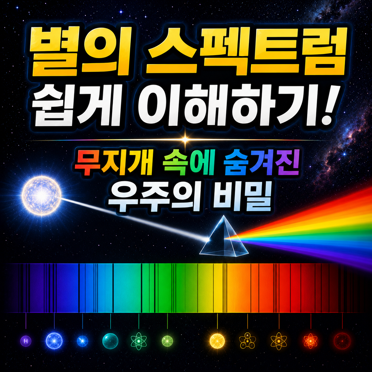 별의 스펙트럼 쉽게 이해하기