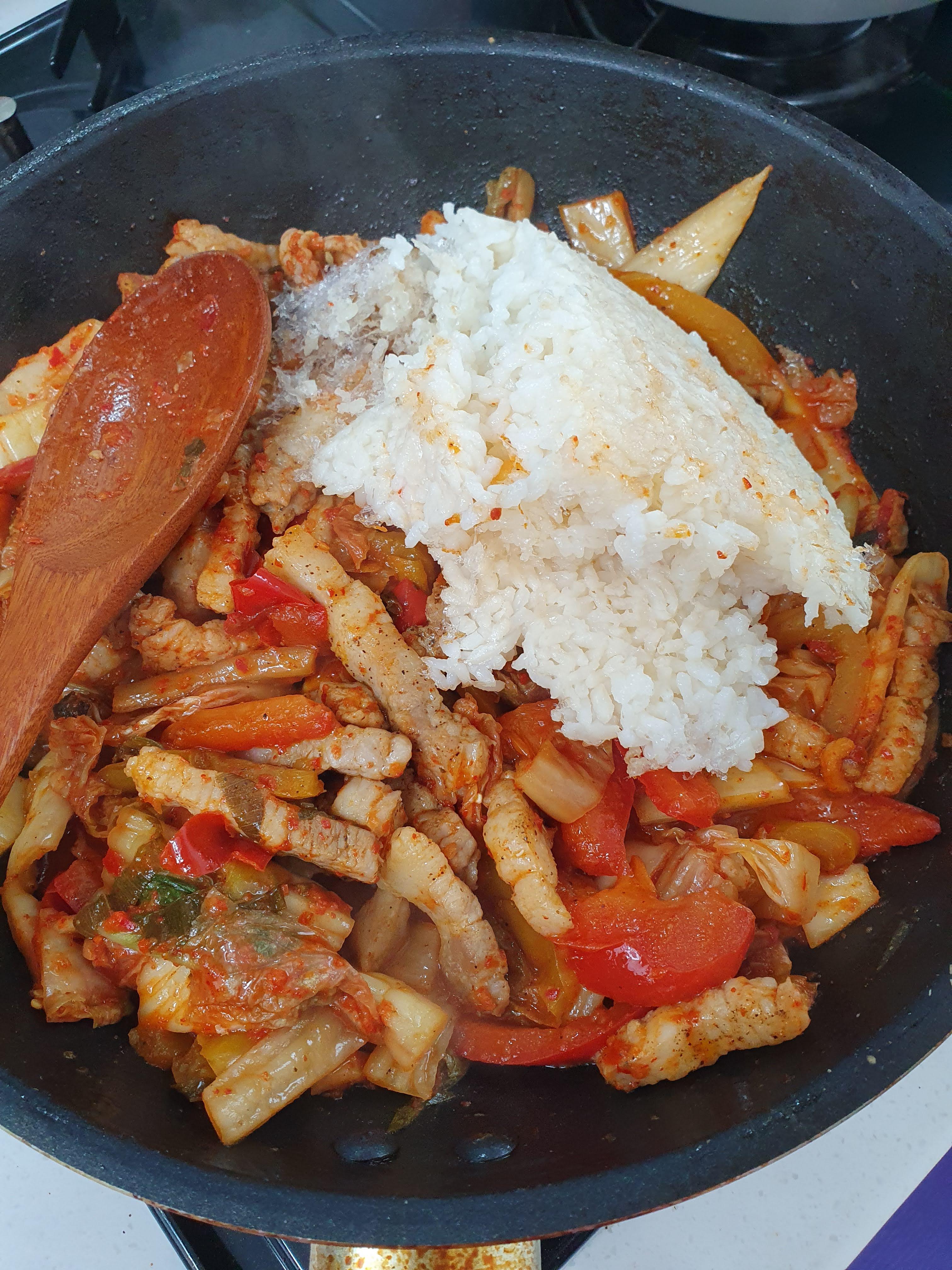 김치삼겹살볶음밥