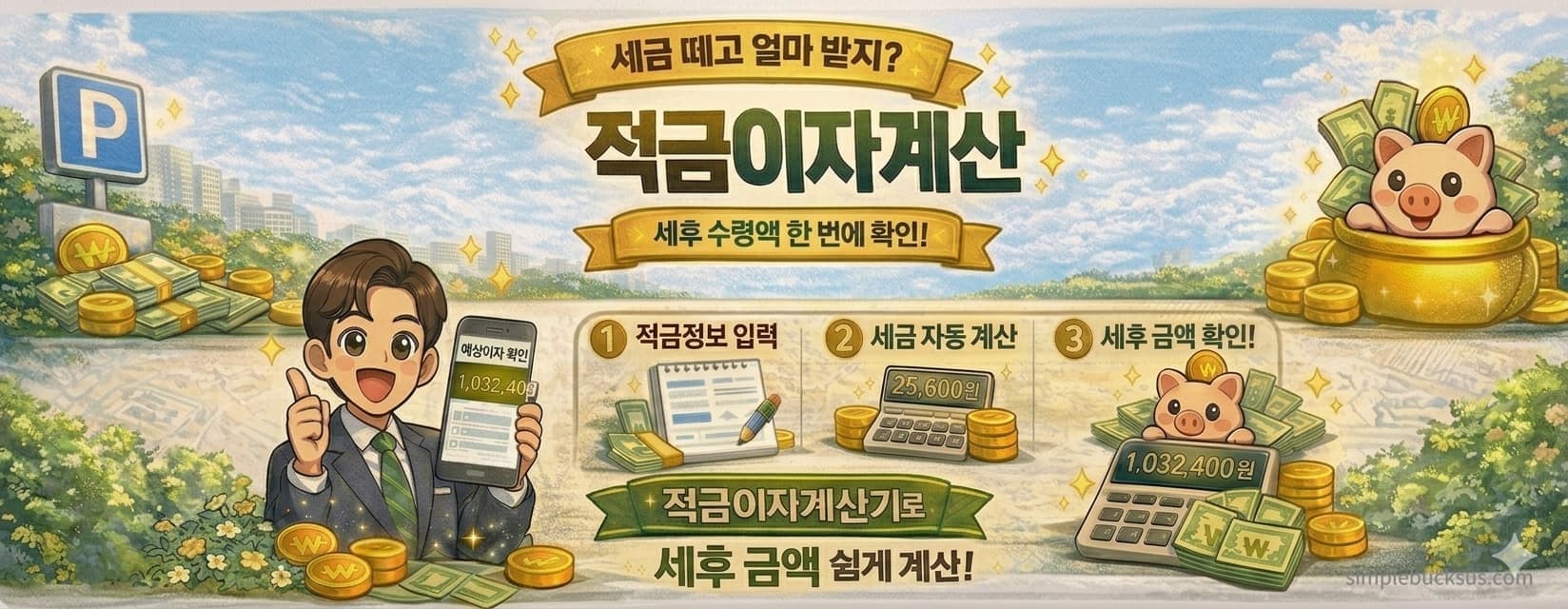 월 100만원 적금 이자 5% 기준 세후 실제 수령액 비교표 2026 최신
