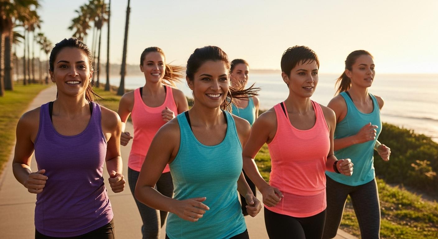 운동복 민소매 여성