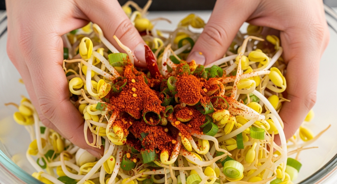 콩나물무침맛있게만드는법재료양념장