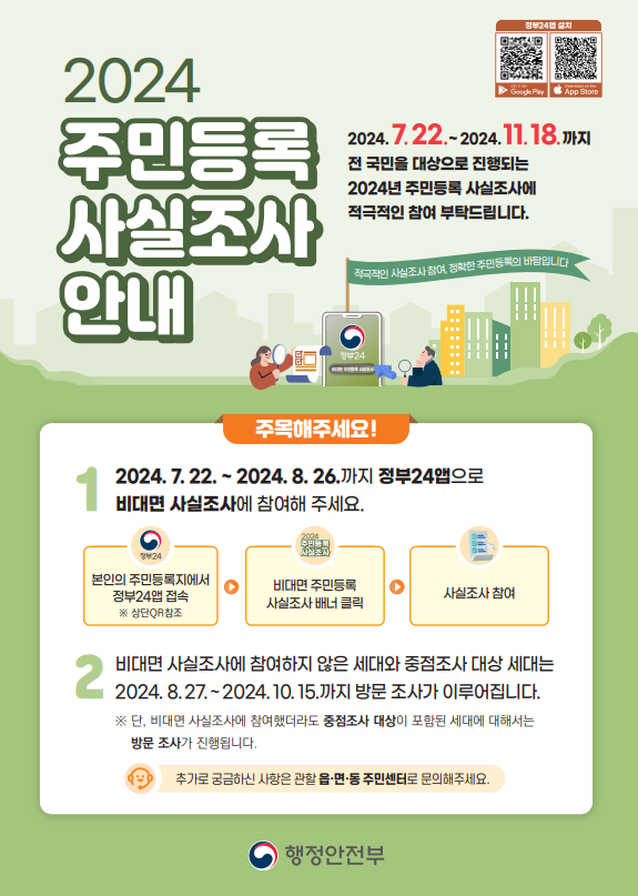 주민등록 사실조사