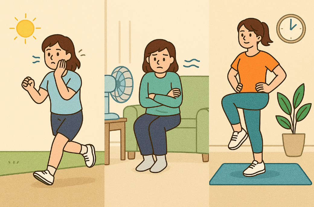 더위에 약한 몸, 질병별 맞춤 운동 전략(피부질환, 냉방병, 순환운동)