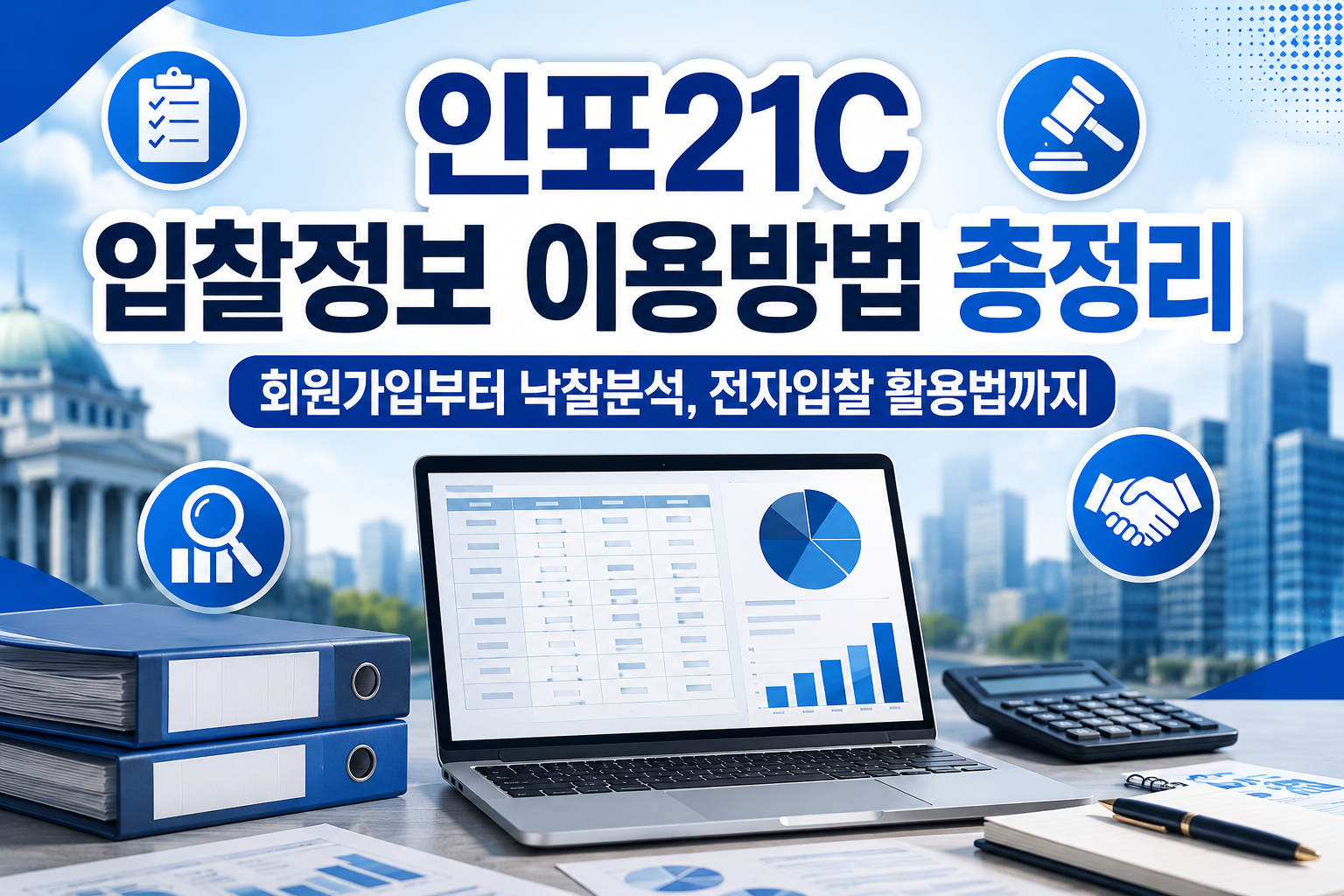인포21C 입찰정보 이용방법 총정리｜회원가입부터 낙찰분석, 전자입찰 활용법까지 관련 사진