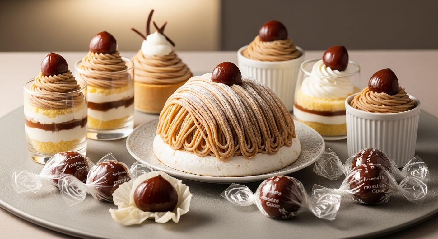 일본, 유럽, 미국 밤 - 디저트 문화와 품종 다양성