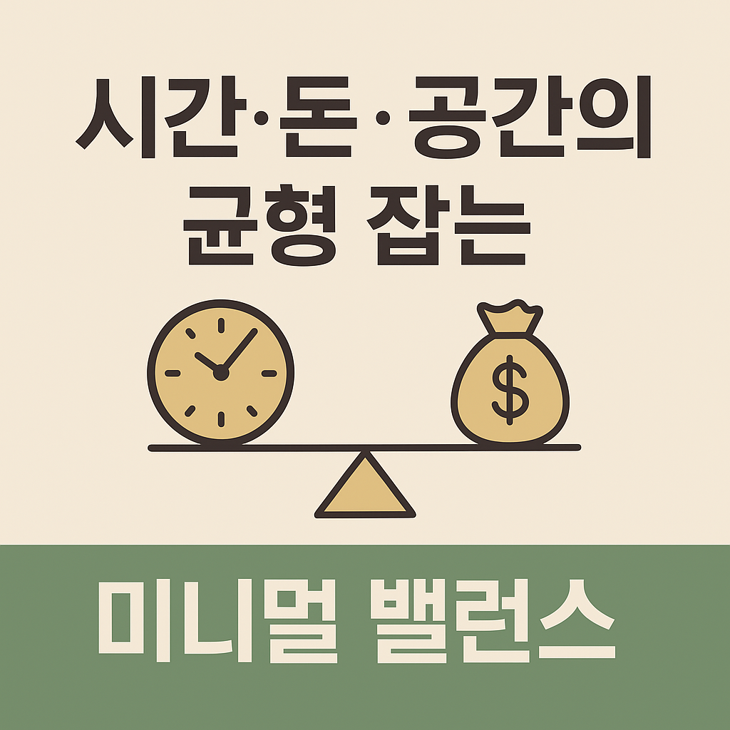 시간&middot;돈&middot;공간의 균형 잡는 미니멀 밸런스
