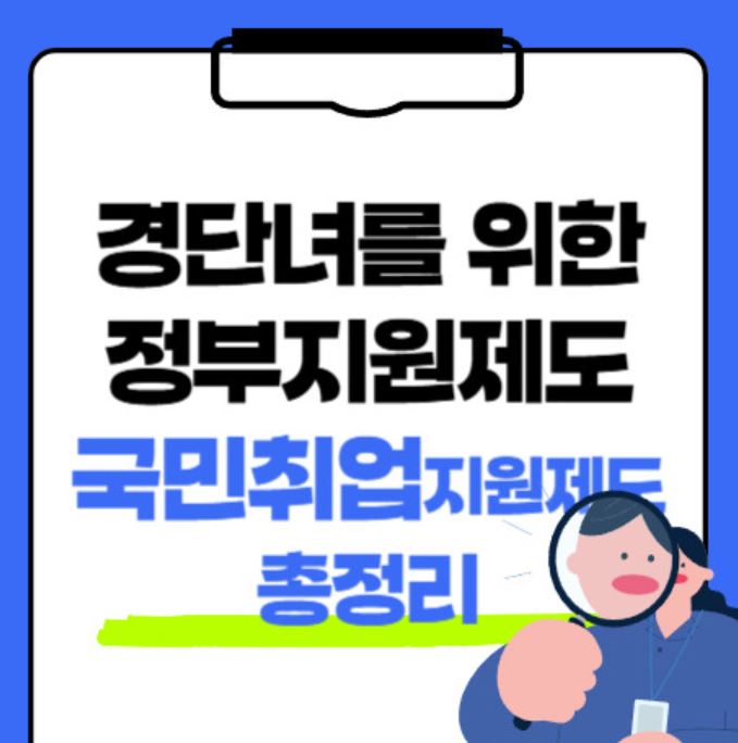 경력단절, 재취업 준비자를 위한 국민취업지원제도 신청 방법
