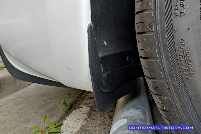 테슬라 모델3 하이랜드 뒷바퀴 머드가드 설치