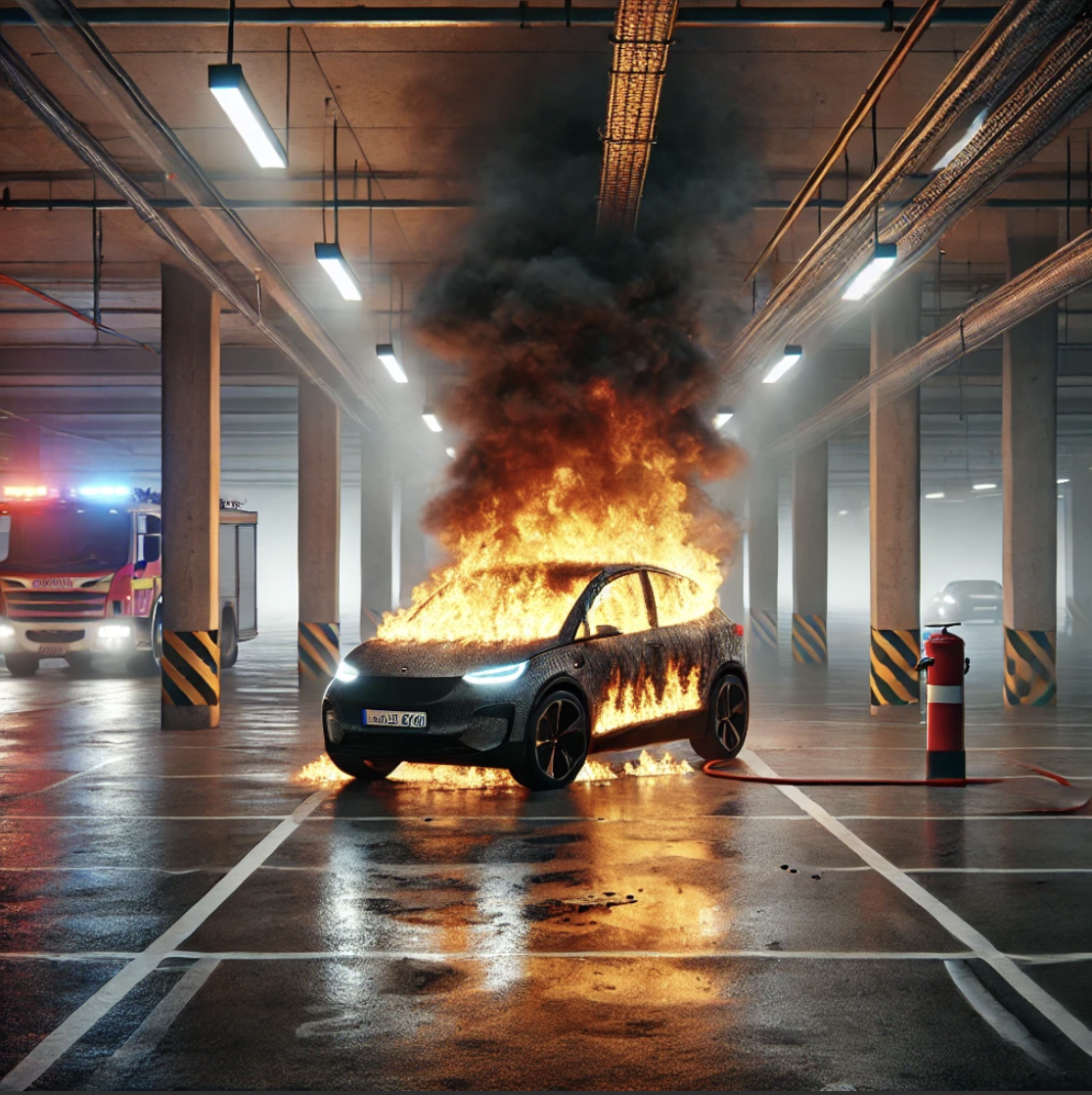 전기차 배터리 화재, 아파트 지하 주차장 주차 반대