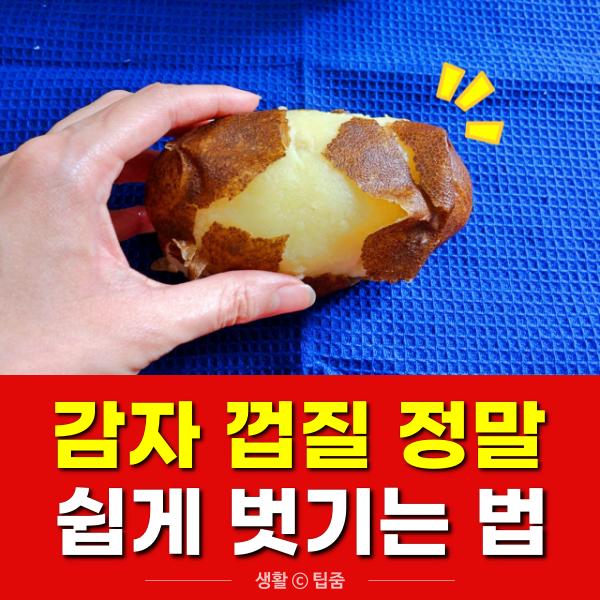 감자 껍질 벗기는법, 백종원 감자샐러드 만들기,팁줌