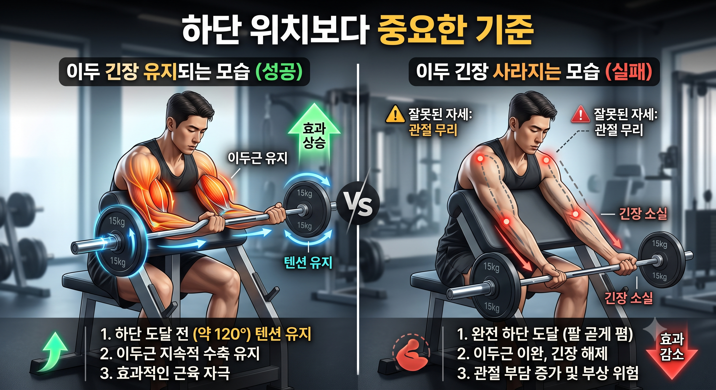 하단 위치보다 중요한 기준