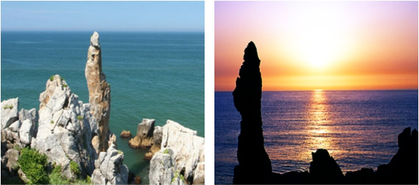 추암 촛대바위 일출이미지