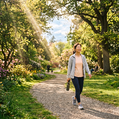 걷기 운동을 꾸준히 실천하세요 