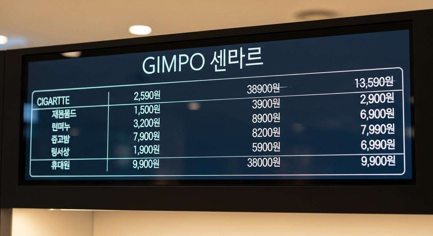 김포공항 면세점 담배가격