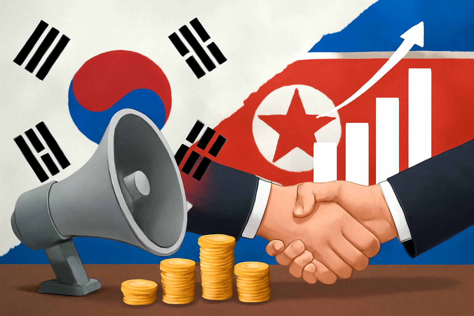 2025년 7월, 대북방송 전면 중단 이후 주목받는 수혜주 TOP 5｜남북경협 흐름 완전 분석 관련 사진