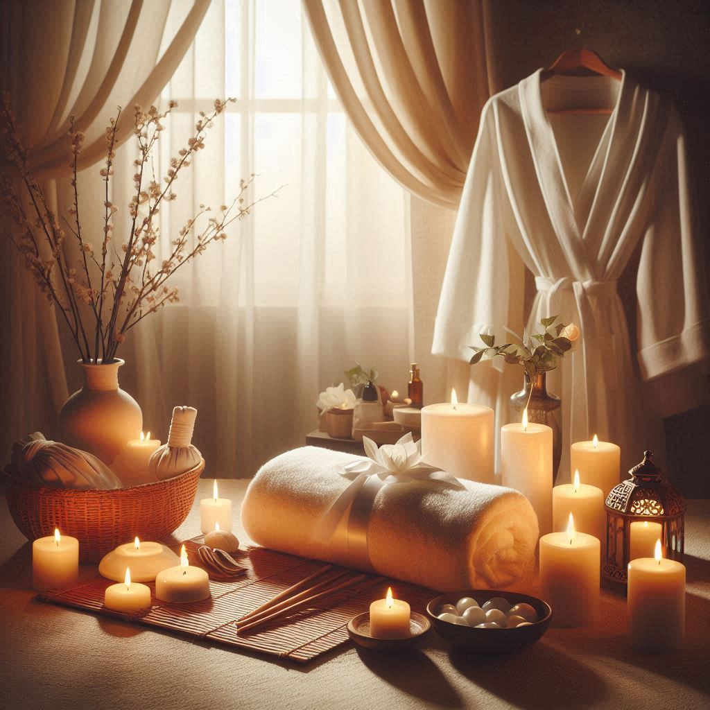 피부,체형관리 샵 배경