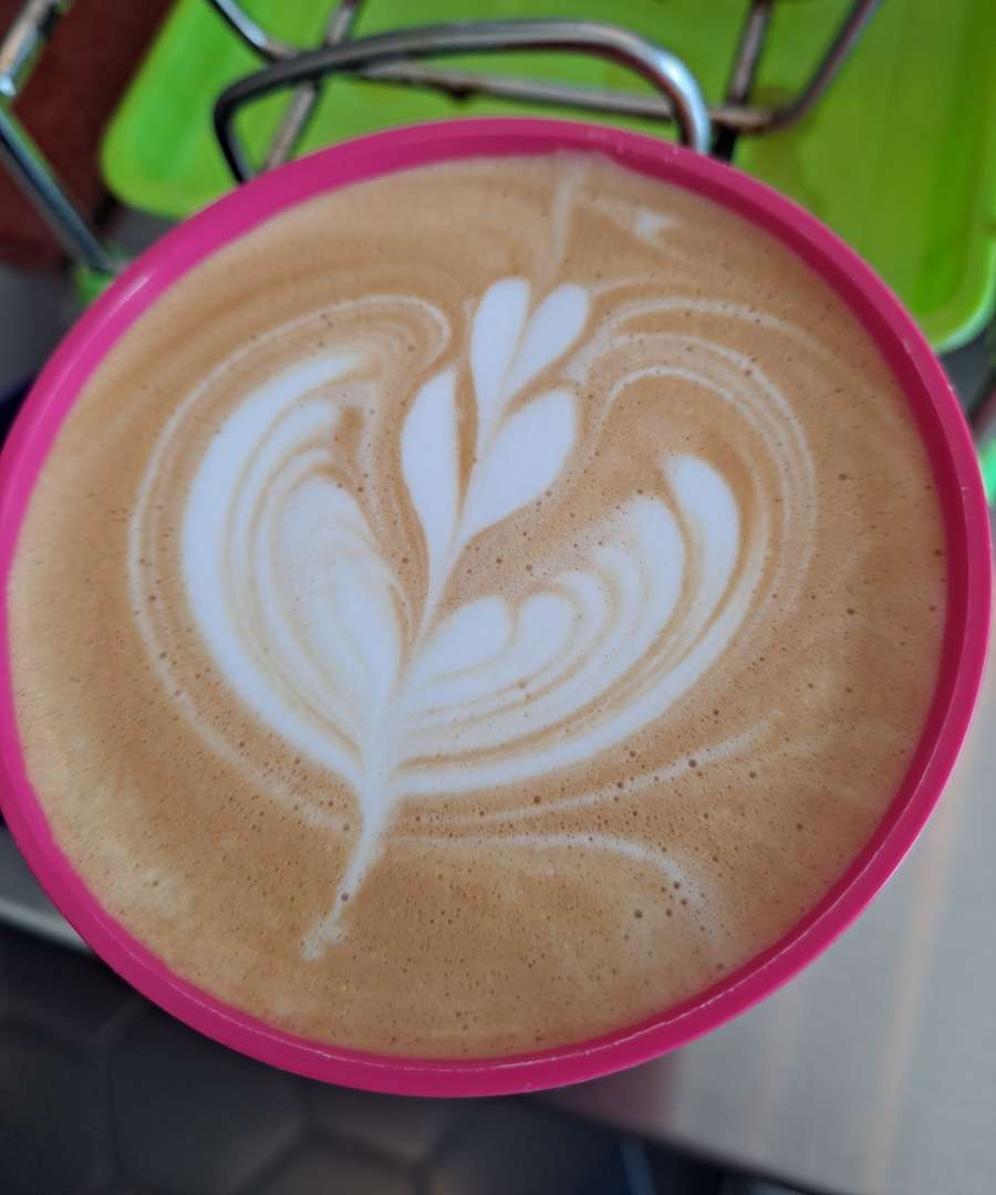 킵컵 안 라떼아트