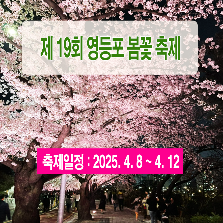 영등포 봄꽃축제 여의도 윤중로 벚꽃축제