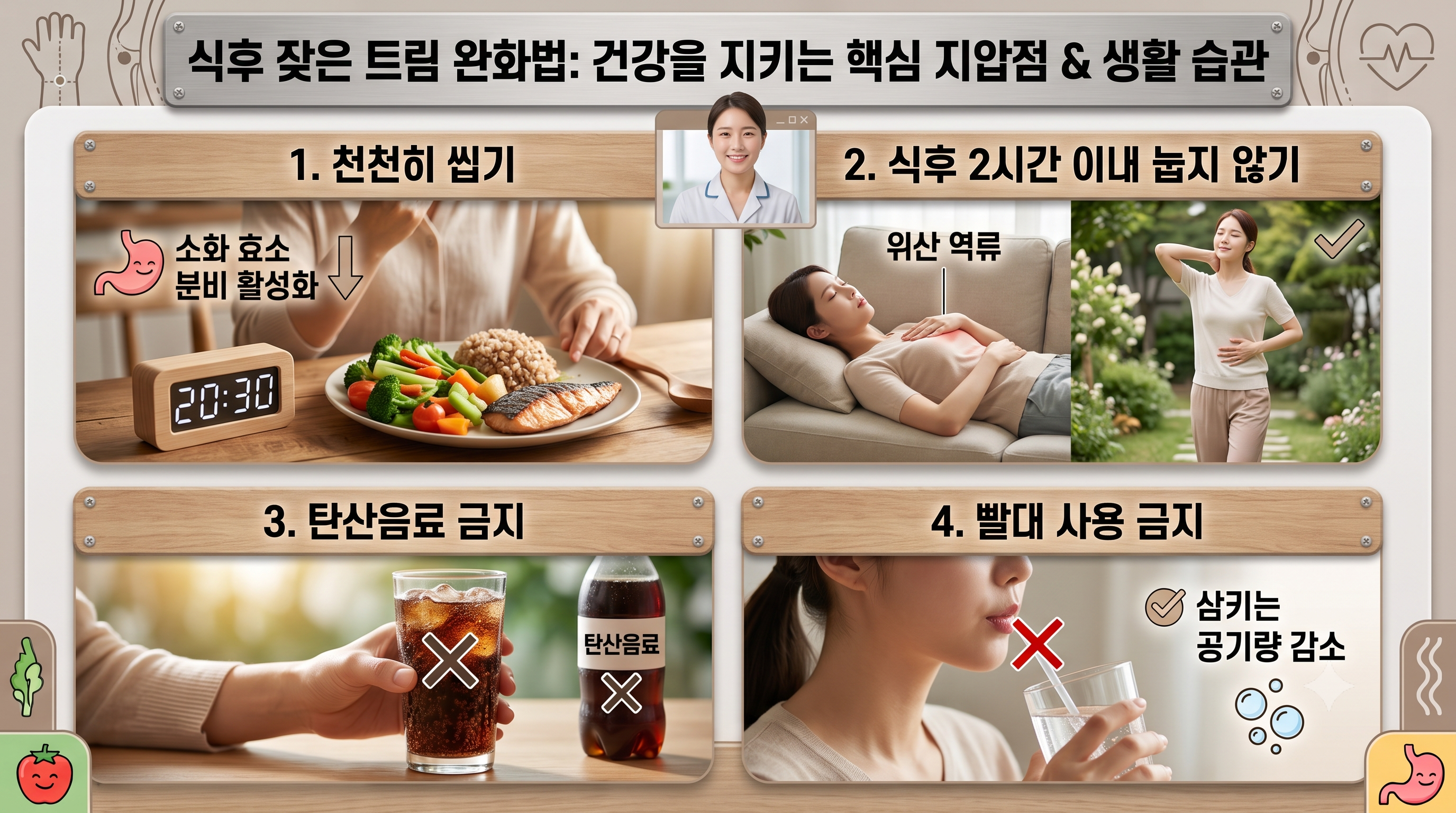 식후 잦은 트림 완화법