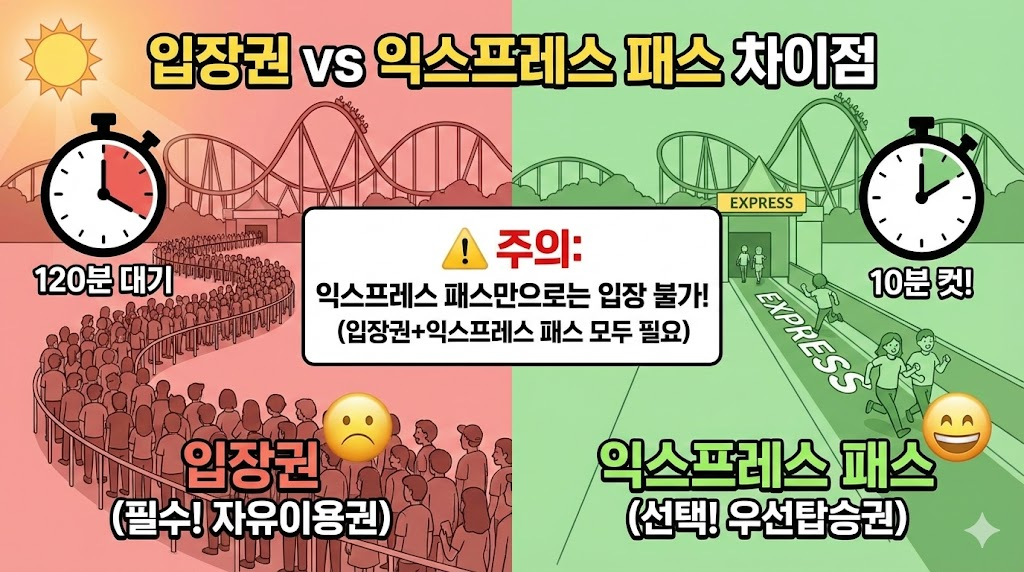 USJ 입장권 vs 익스프레스 패스 차이점