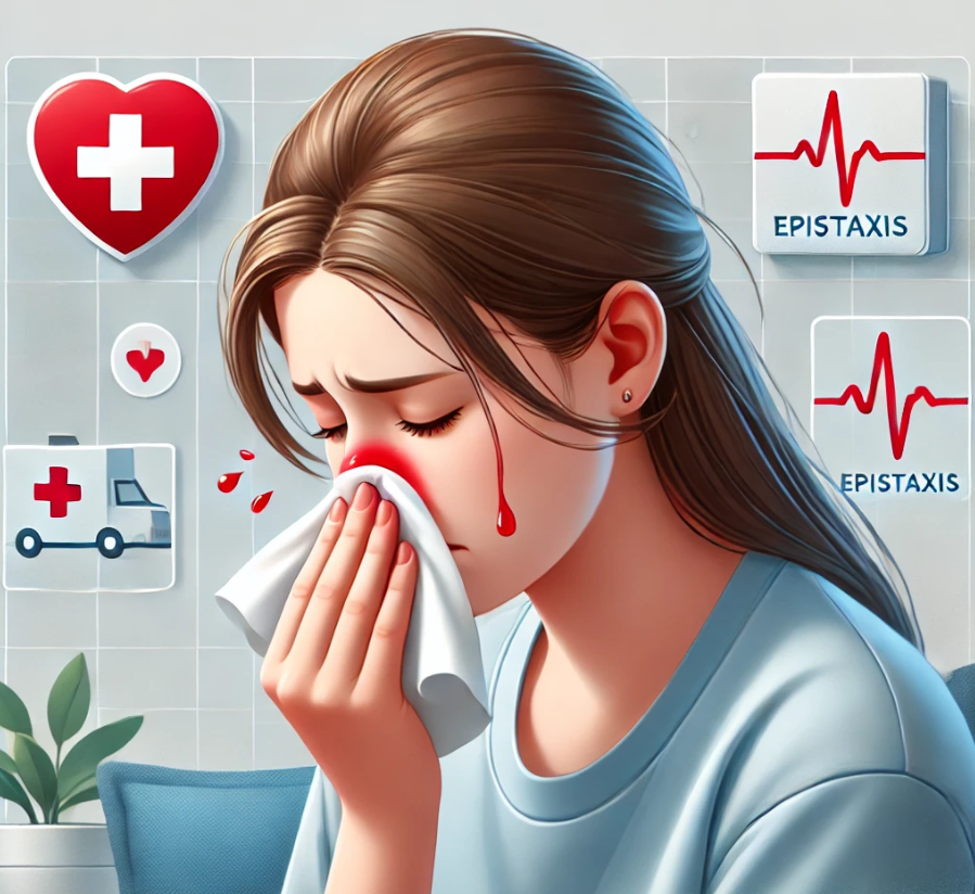 코피흘리는여성