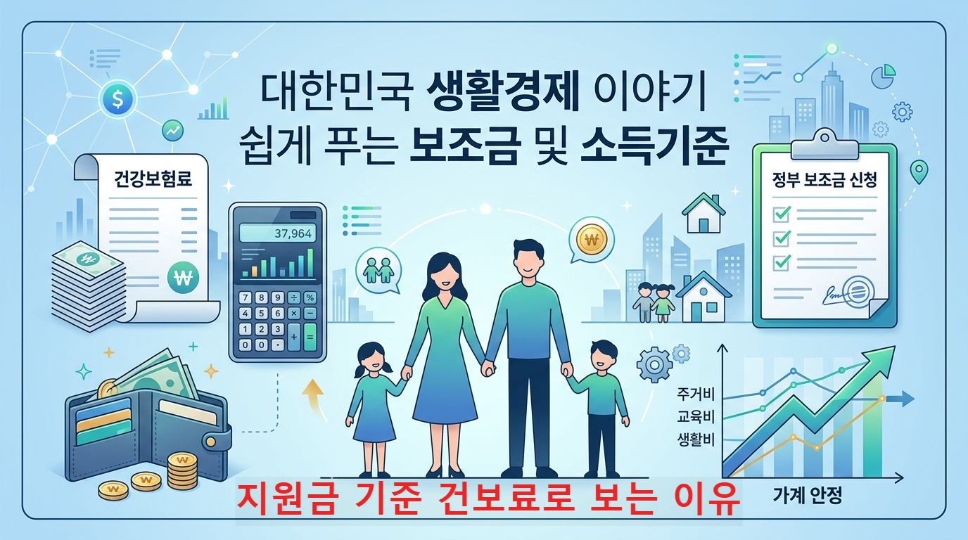 지원금 기준 건보료로 보는 이유