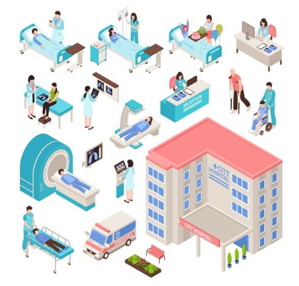 병원에서 일어나는 일들을 묘사