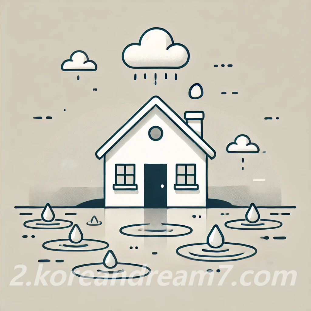 집에 물이 새는 꿈