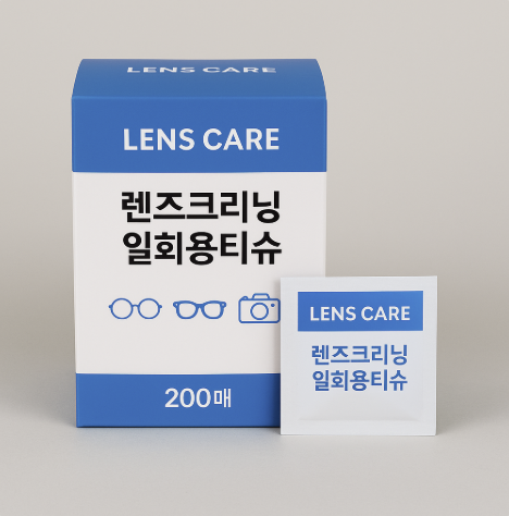 매일 닦아도 새것처럼! LENS CARE 렌즈크리닝 일회용 티슈 200매 솔직 후기 관련 사진