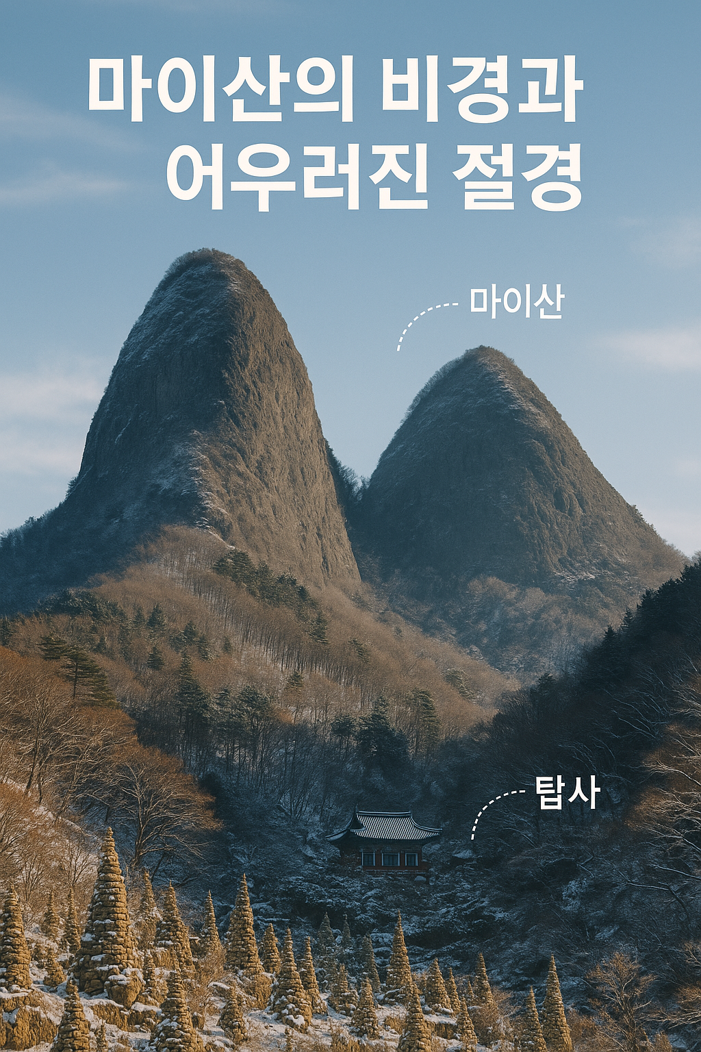 마이산의 비경과 어우러진 절경