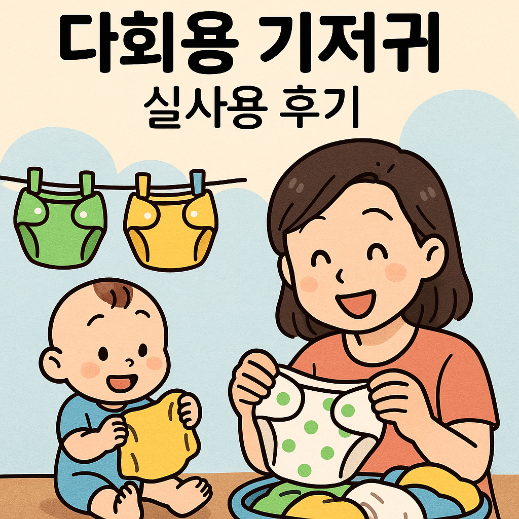 ‘다회용 기저귀’ 실사용 후기 – 세탁 방법과 경제성 중심으로