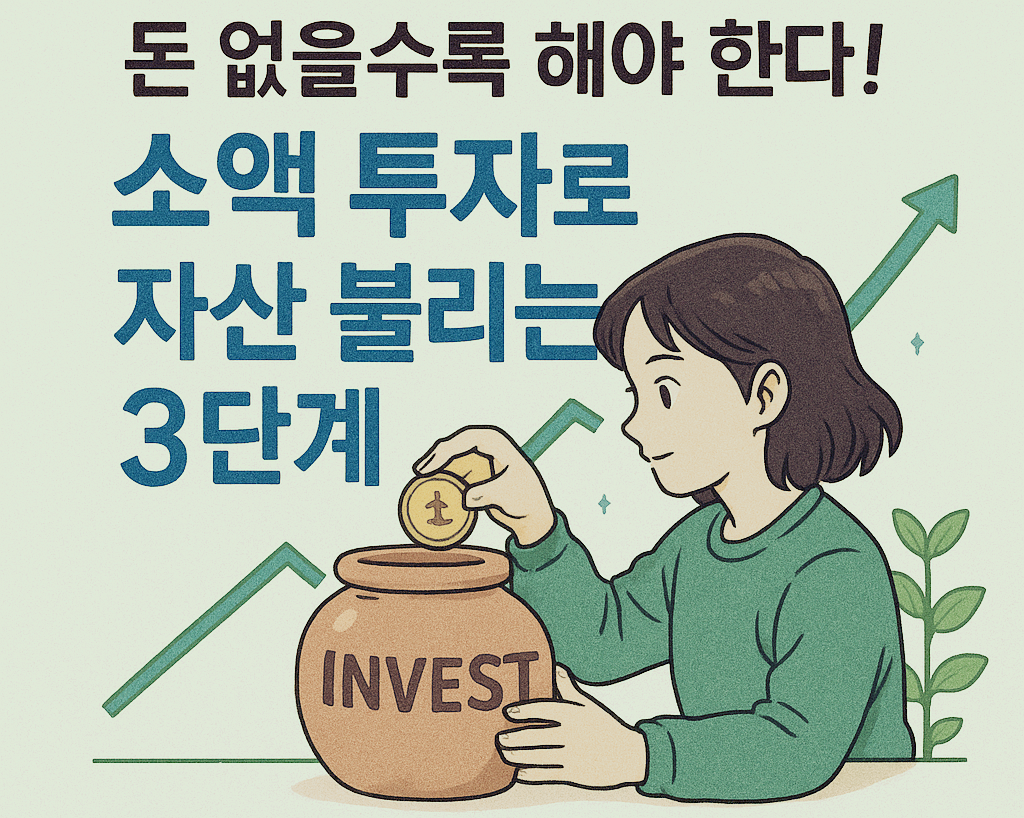 돈 없을수록 해야 한다! 소액 투자로 자산 불리는 3단계