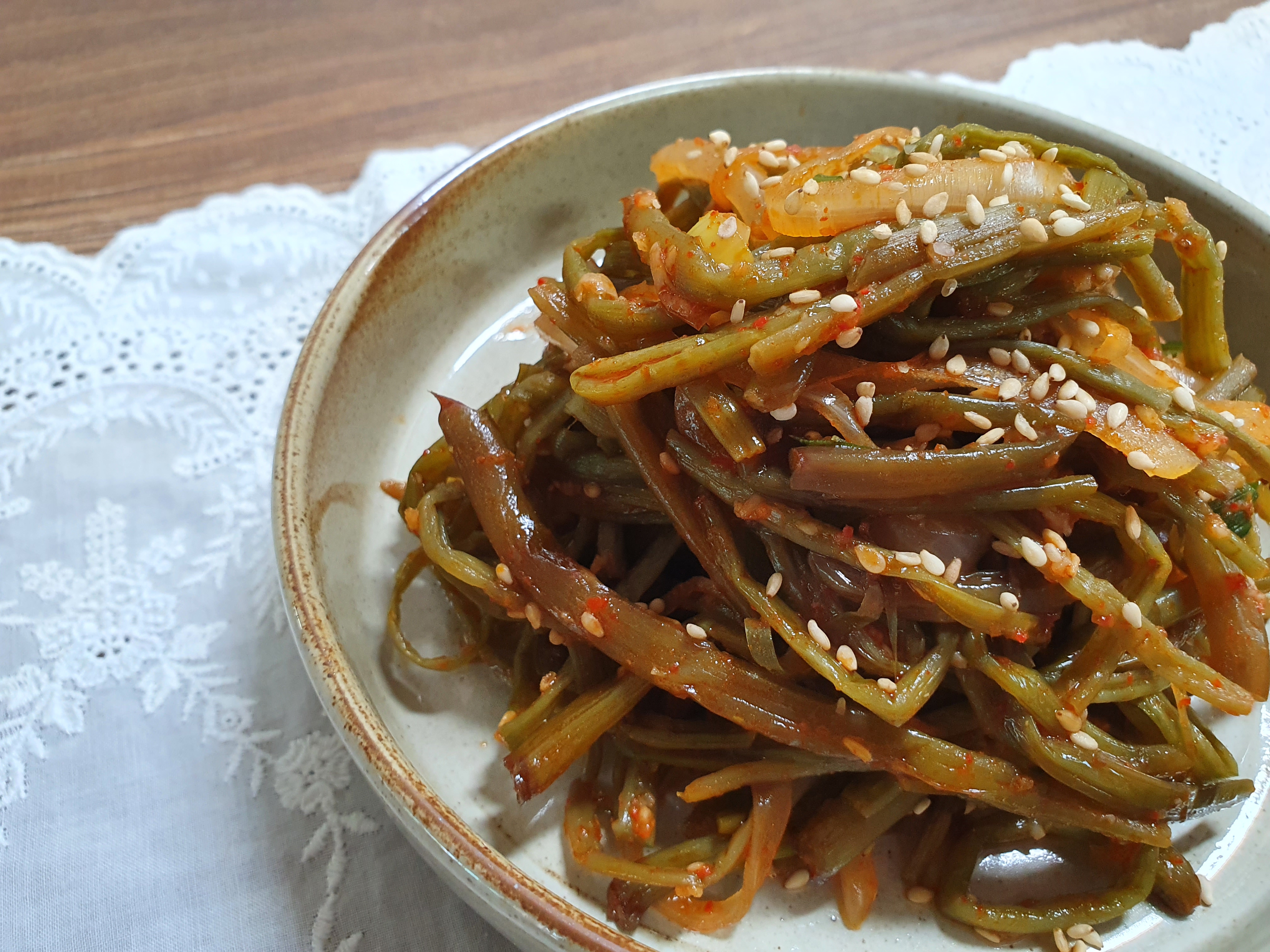 고구마순 볶음, 부드럽게 볶는법 고구마순 손질법