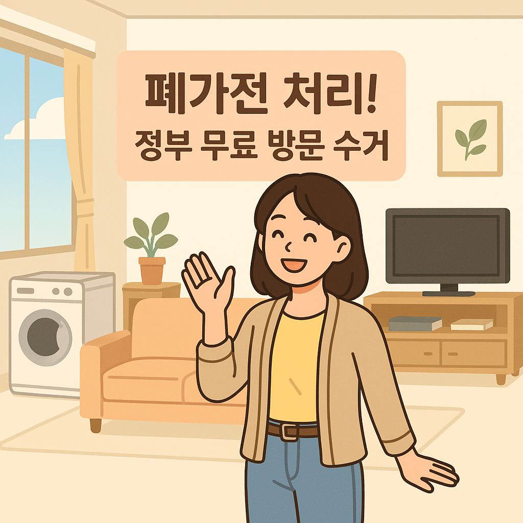 폐가전 처리, 골칫거리 끝! 정부 무료 방문 수거 (2025 최신)