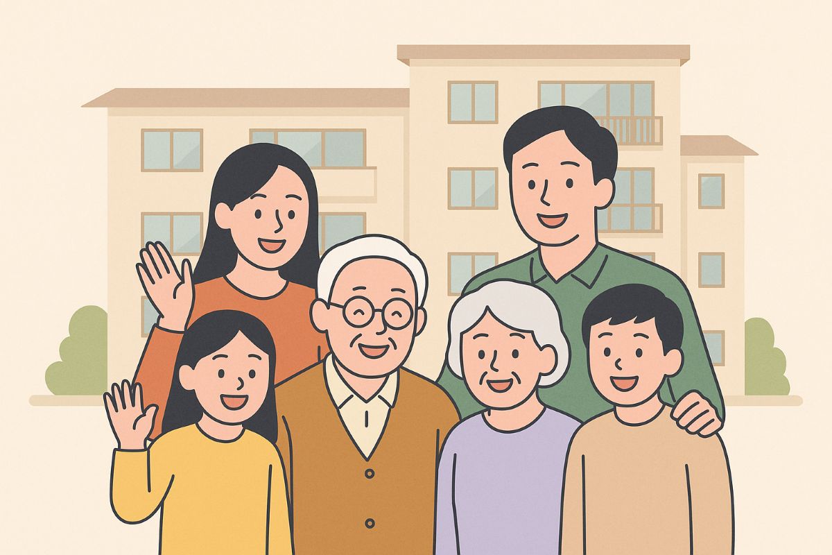 대가 함께 사는 가족