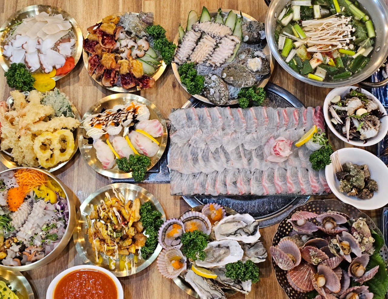 지세포진성 꽃동산 맛집