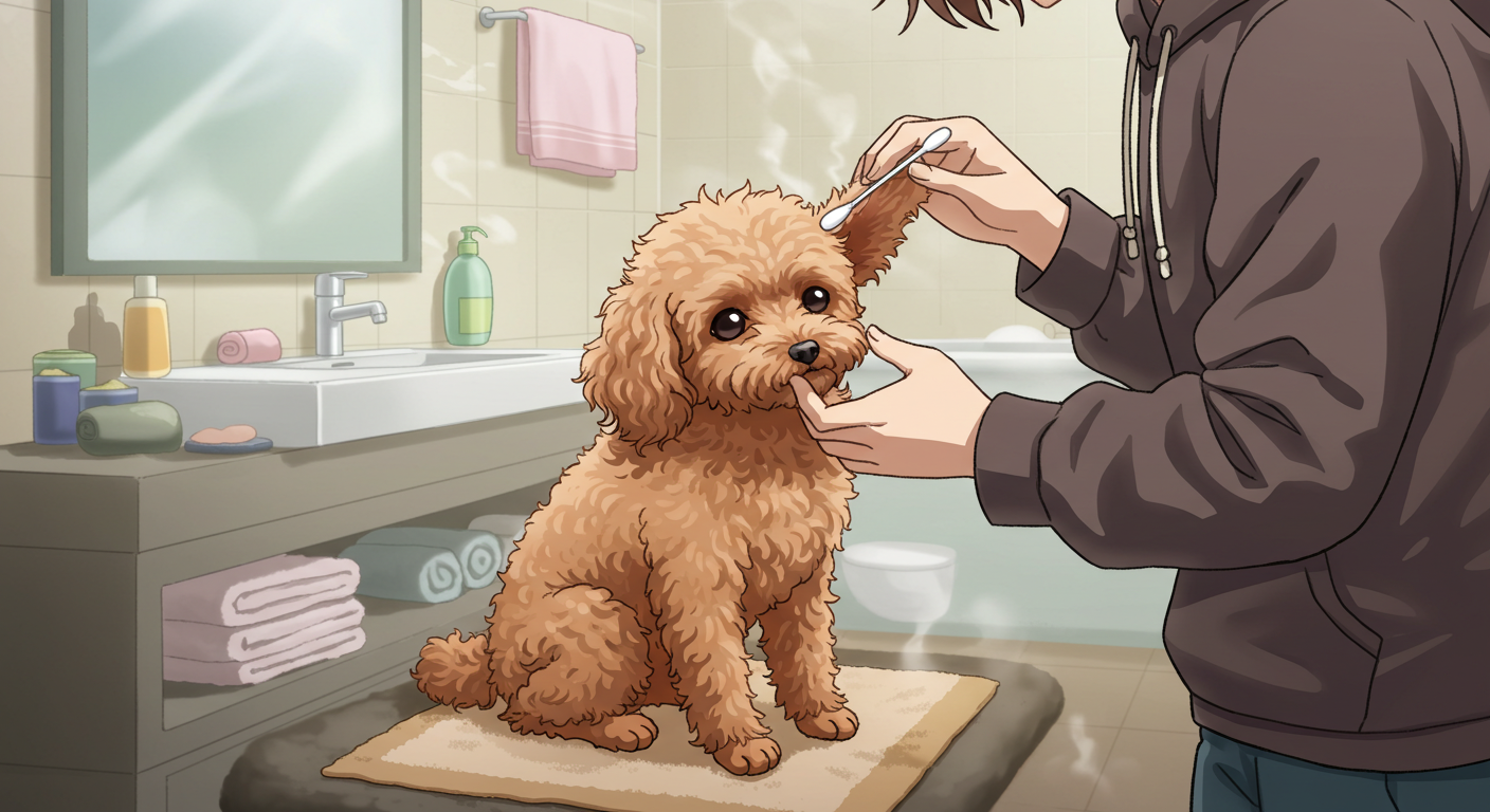 강아지 귀 청소