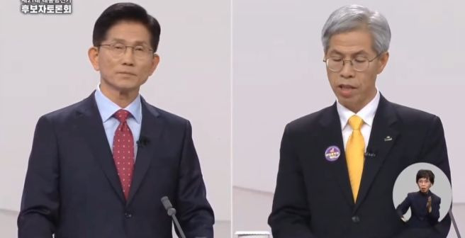 권영국 김문수 악수 거절