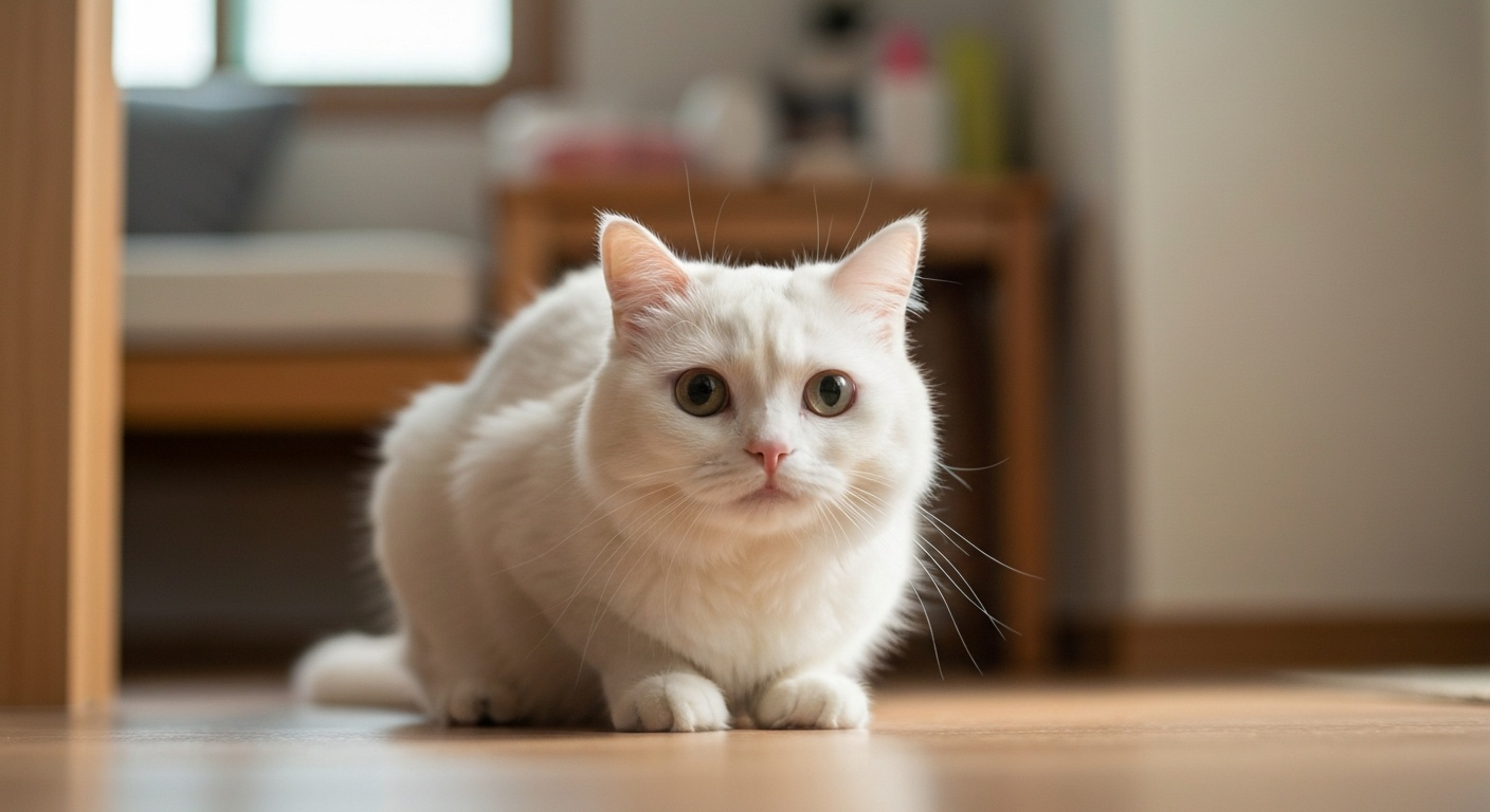 웅크린 고양이