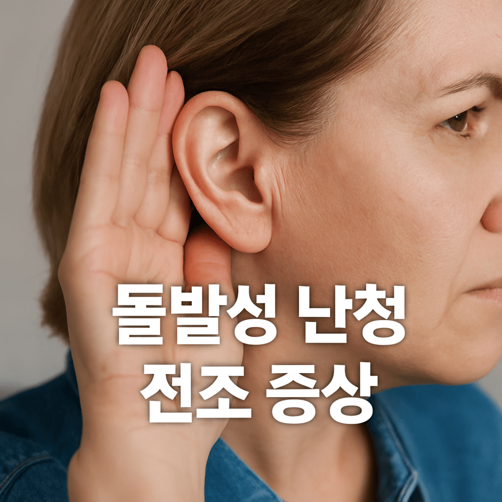 돌발성 난청 전조증상