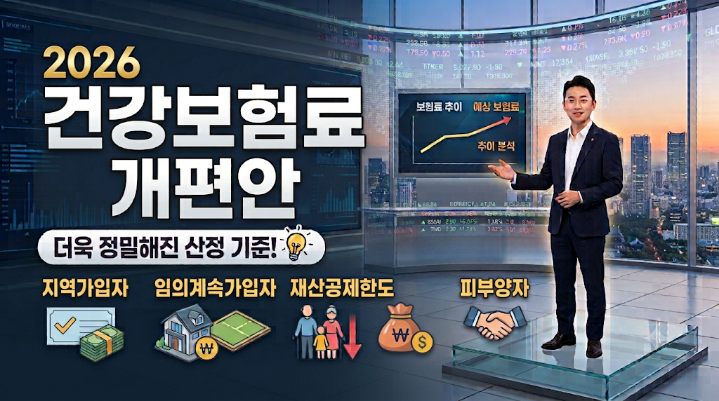 2026 건강보험료 개편 (건강보험료 줄이기, 지역가입자, 임의계속가입, 노령연금)