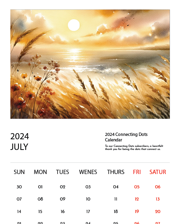 커넷팅닷츠 2024년 무료 달력 세번째