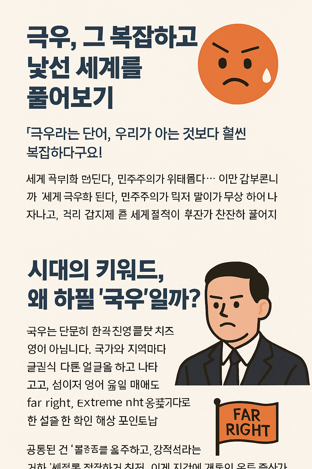극우 뜻, 복잡하고 낯선 세계 풀어보기