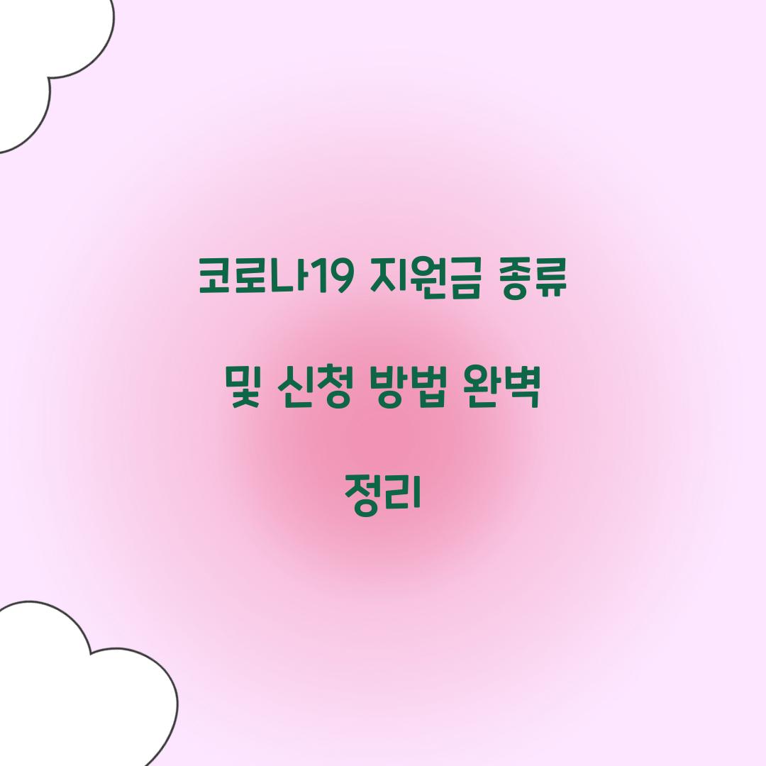 코로나19 지원금